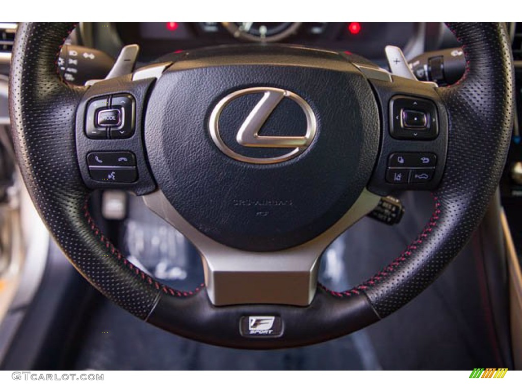 2018 Lexus IS 300 Rioja Red Steering Wheel Photo #142071539