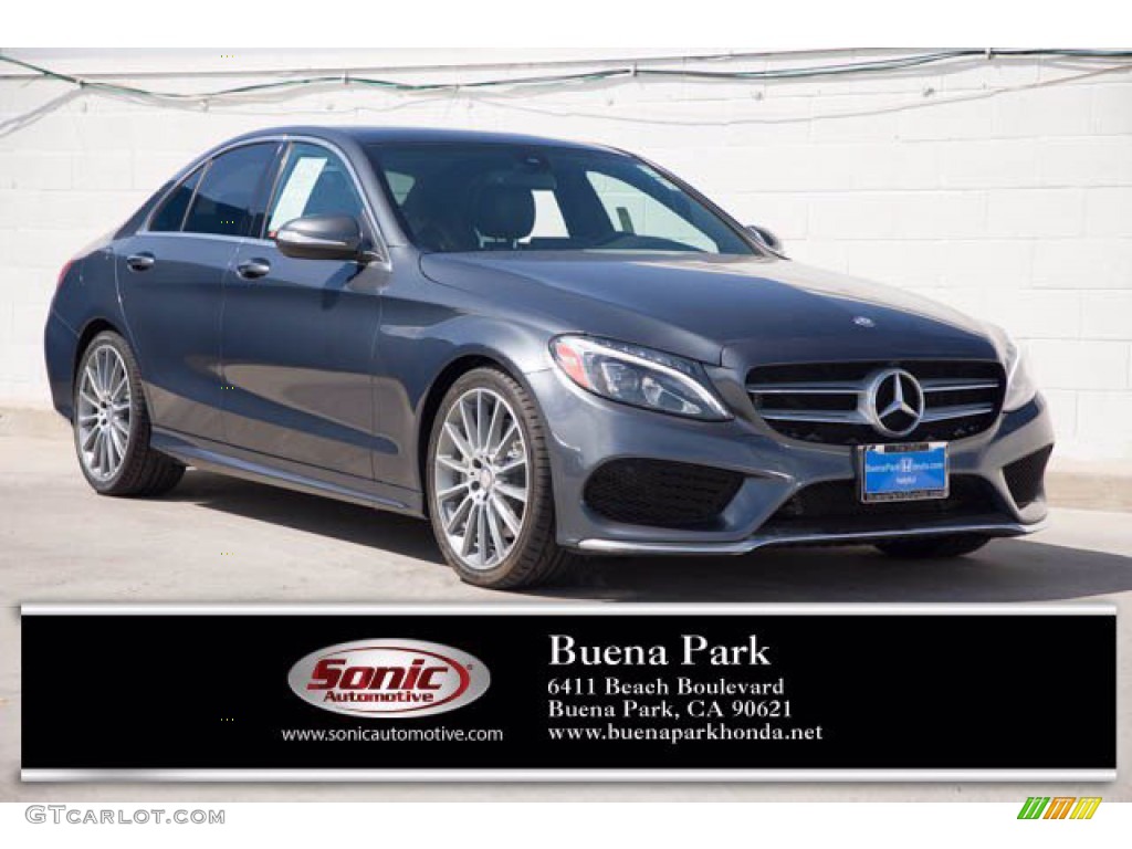 2015 C 300 - Steel Grey Metallic / Black photo #1