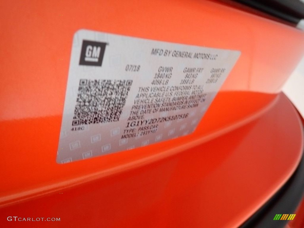 2019 Corvette Grand Sport Coupe - Sebring Orange Tintcoat / Black photo #28