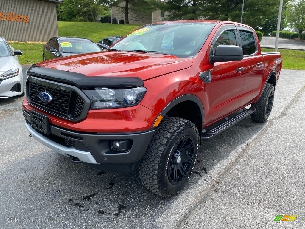 2019 Ranger XLT SuperCrew 4x4 - Hot Pepper Red Metallic / Ebony photo #2