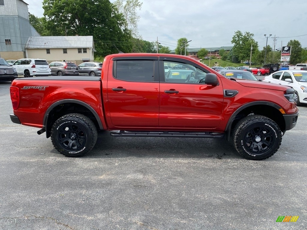 2019 Ranger XLT SuperCrew 4x4 - Hot Pepper Red Metallic / Ebony photo #5