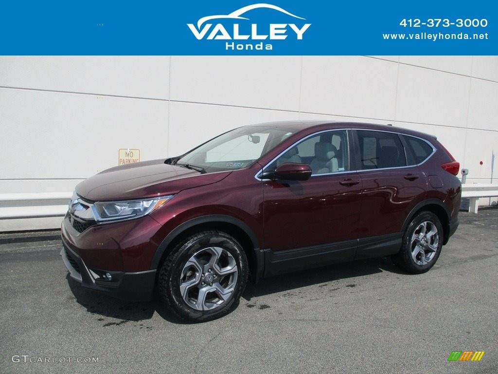 2019 CR-V EX-L AWD - Basque Red Pearl II / Gray photo #1