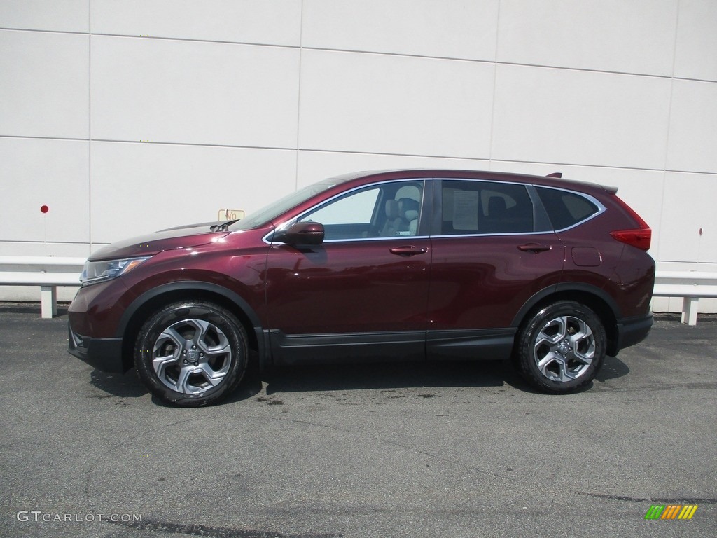 2019 CR-V EX-L AWD - Basque Red Pearl II / Gray photo #2