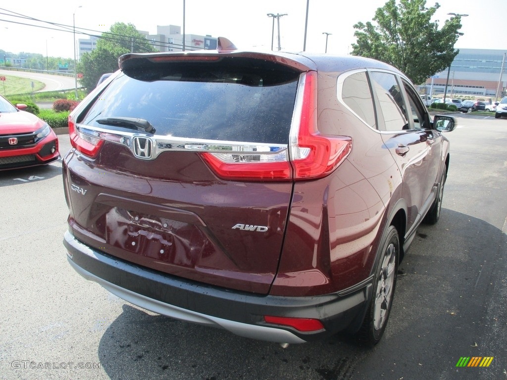 2019 CR-V EX-L AWD - Basque Red Pearl II / Gray photo #5