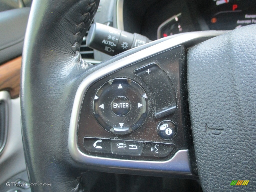 2019 CR-V EX-L AWD - Basque Red Pearl II / Gray photo #17