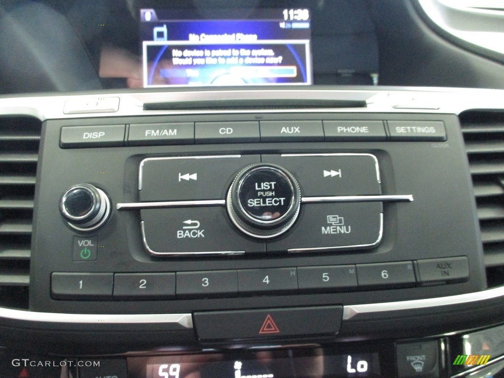 2017 Accord LX Sedan - Modern Steel Metallic / Black photo #34