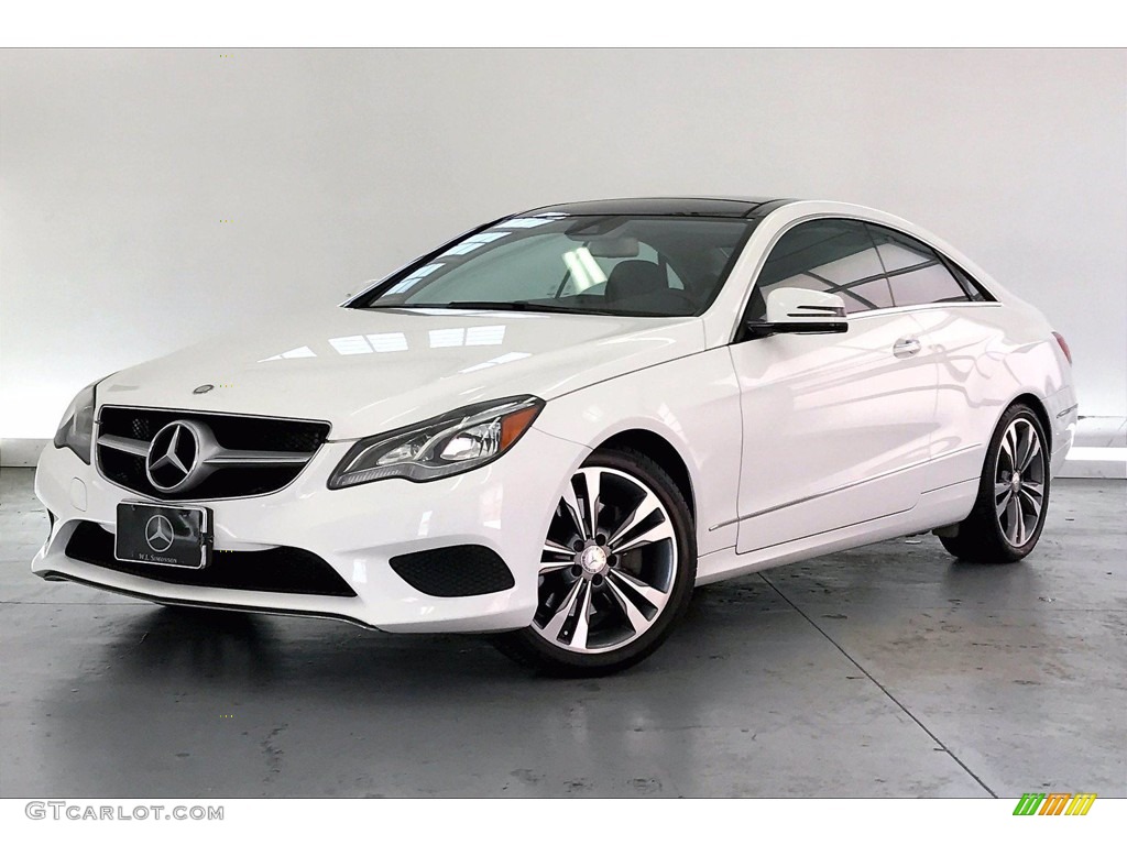 2015 E 400 Coupe - Polar White / Silk Beige/Espresso Brown photo #12