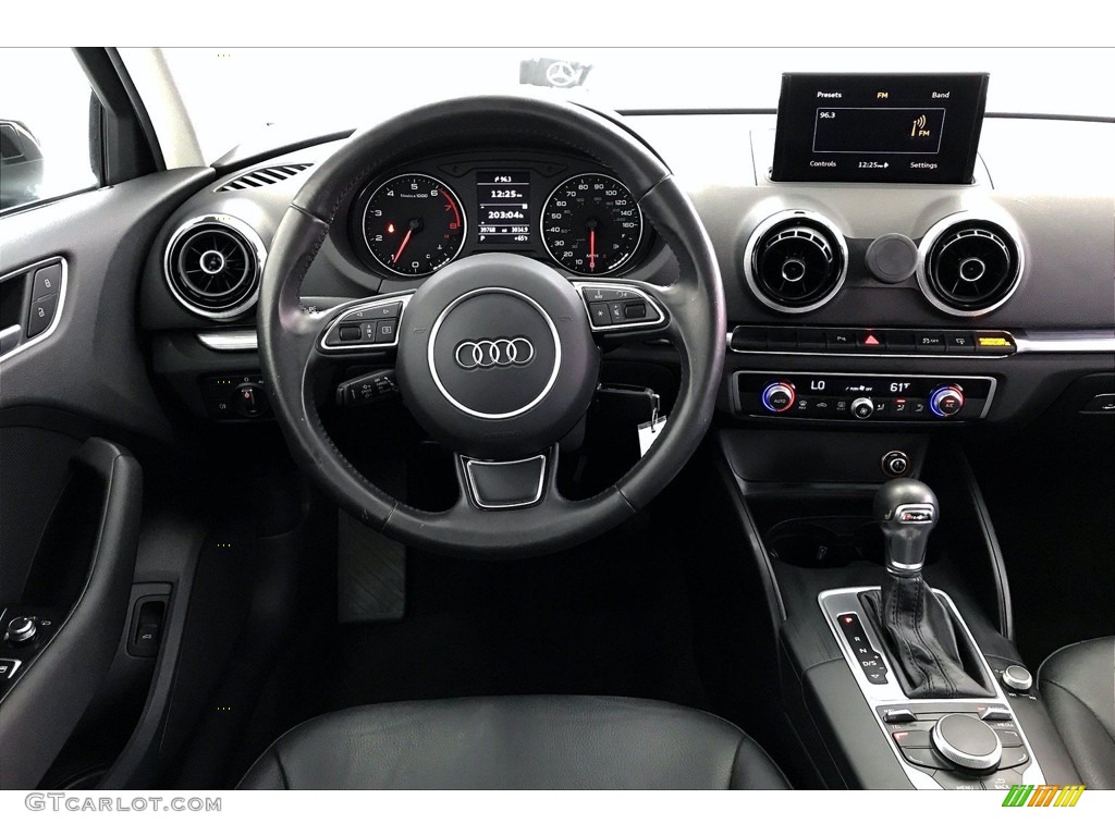 2015 Audi A3 1.8 Premium Black Dashboard Photo #142076159
