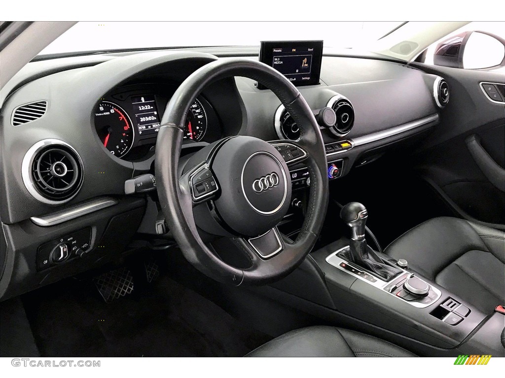 2015 Audi A3 1.8 Premium Black Dashboard Photo #142076282
