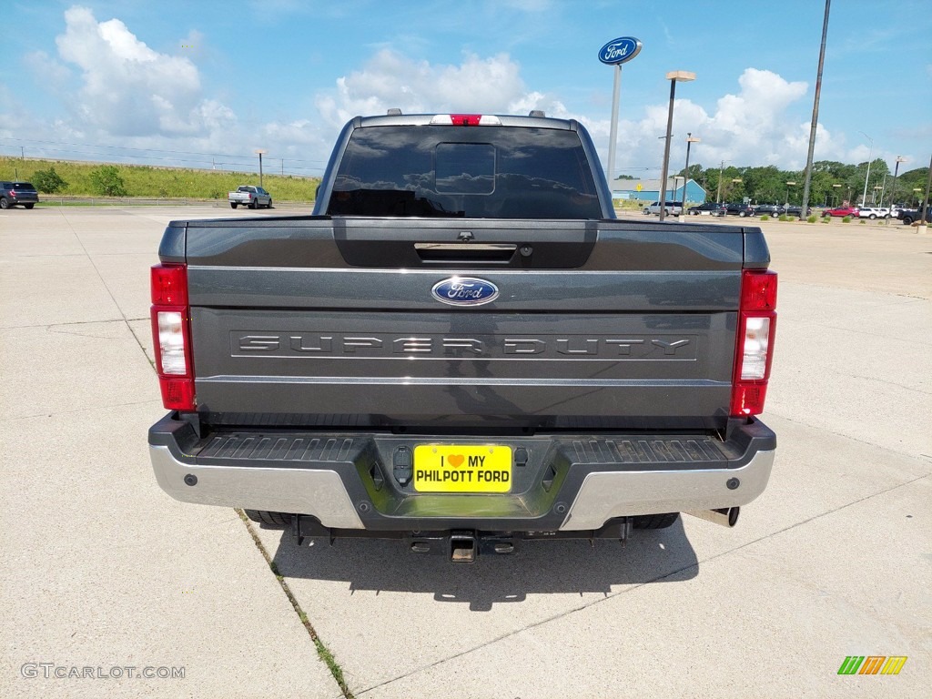 2020 F250 Super Duty Lariat Crew Cab 4x4 - Silver Spruce / Black photo #5