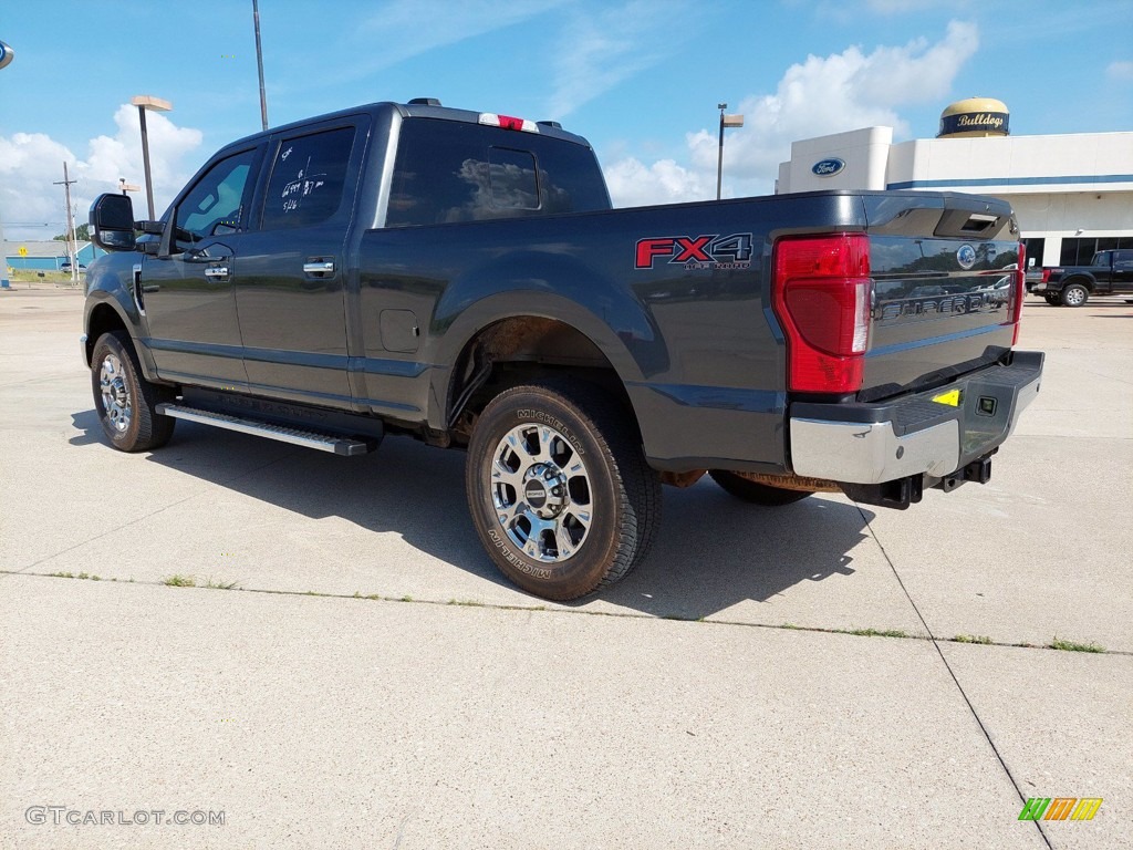 2020 F250 Super Duty Lariat Crew Cab 4x4 - Silver Spruce / Black photo #8