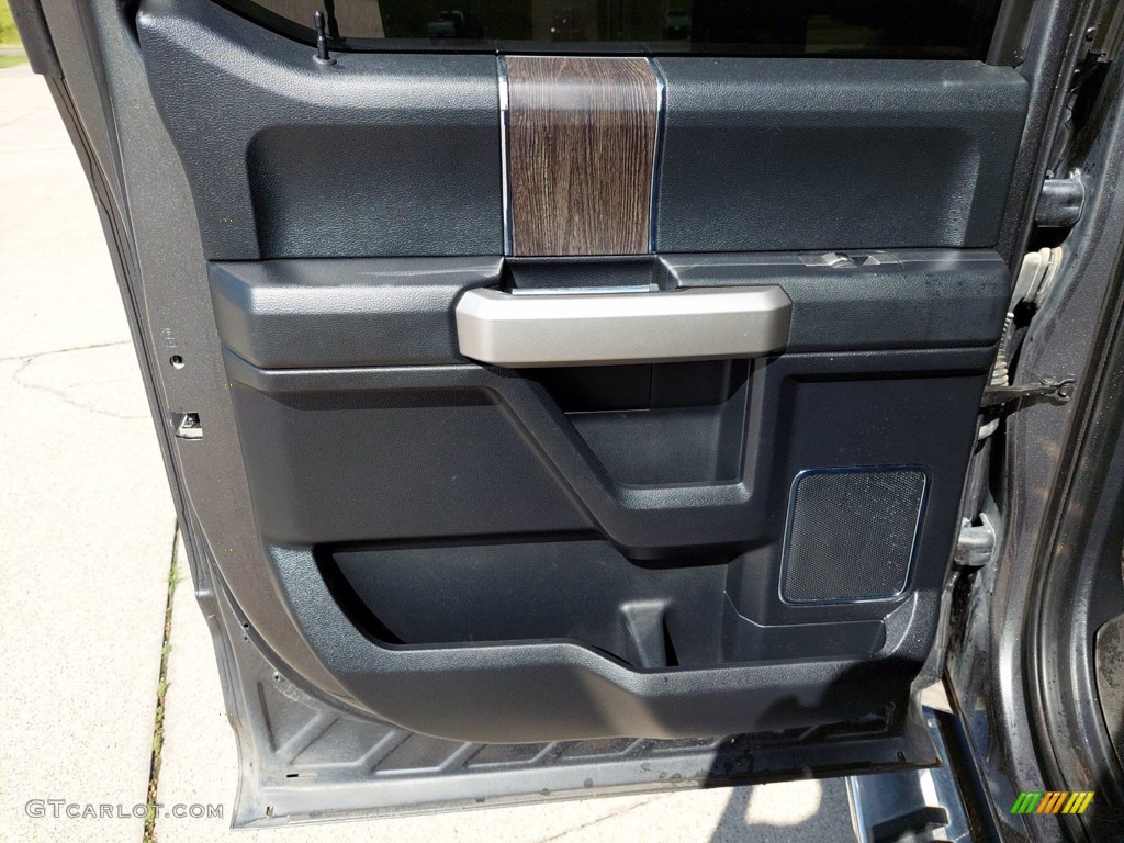 2020 F250 Super Duty Lariat Crew Cab 4x4 - Silver Spruce / Black photo #22