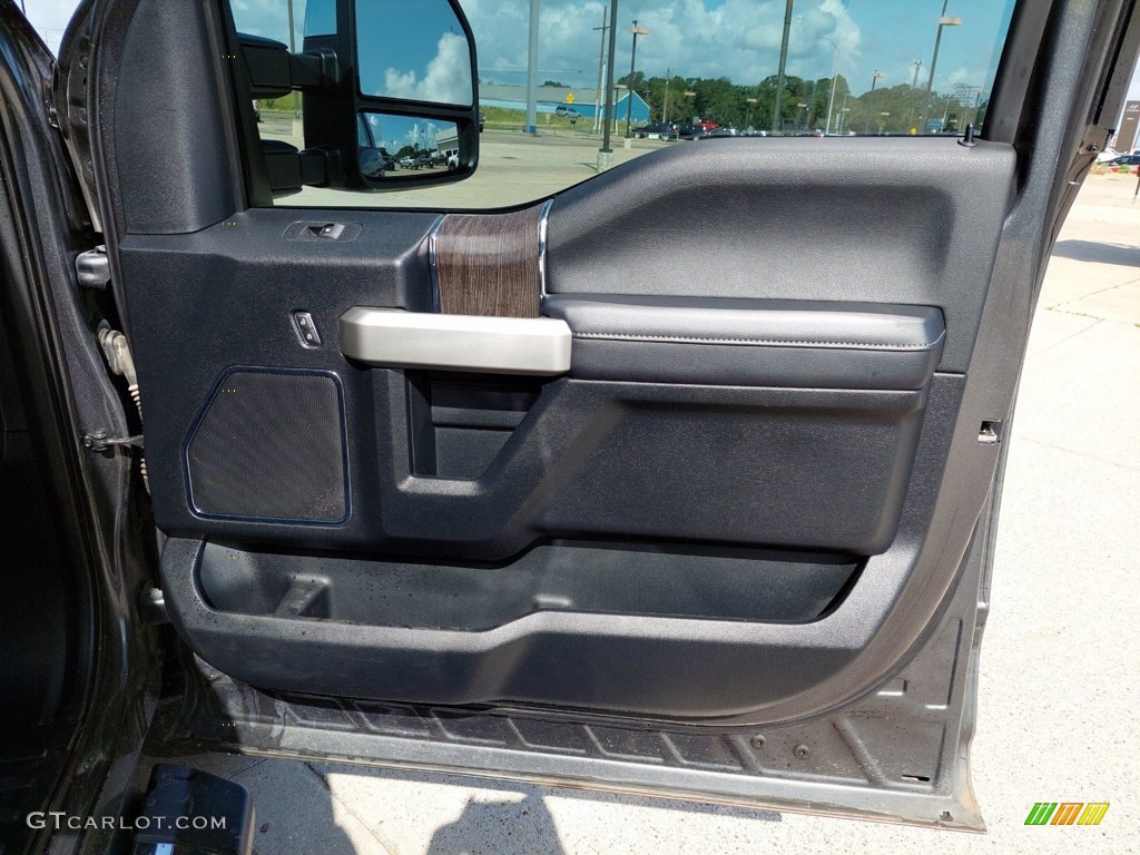 2020 F250 Super Duty Lariat Crew Cab 4x4 - Silver Spruce / Black photo #28