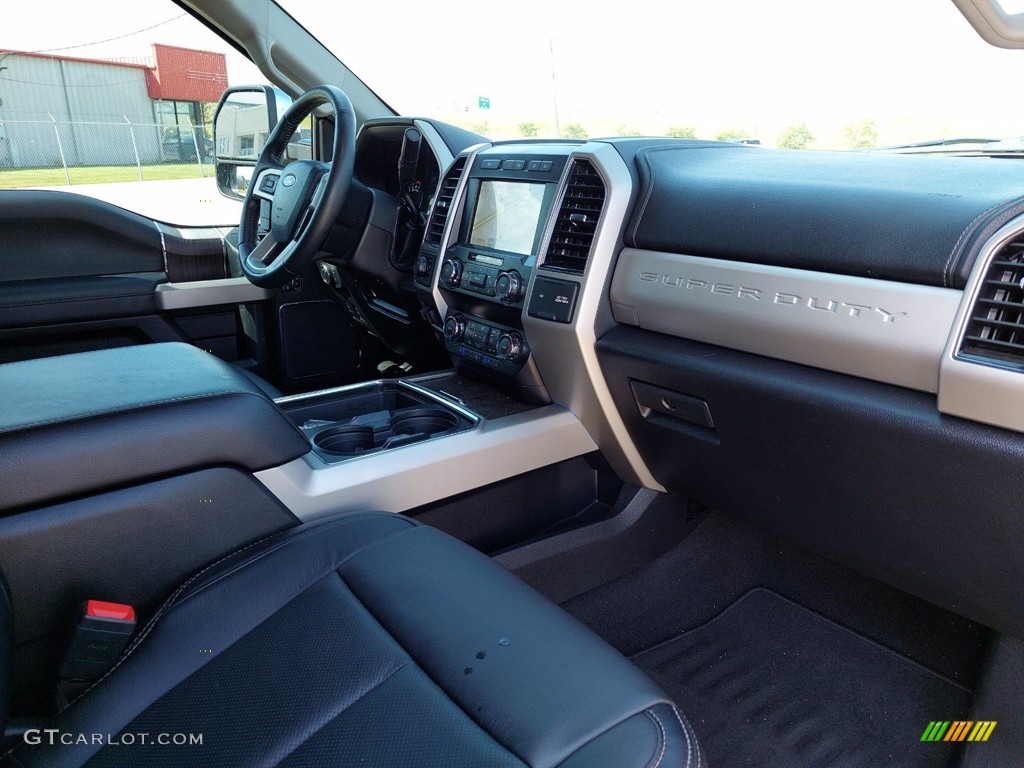 2020 F250 Super Duty Lariat Crew Cab 4x4 - Silver Spruce / Black photo #30
