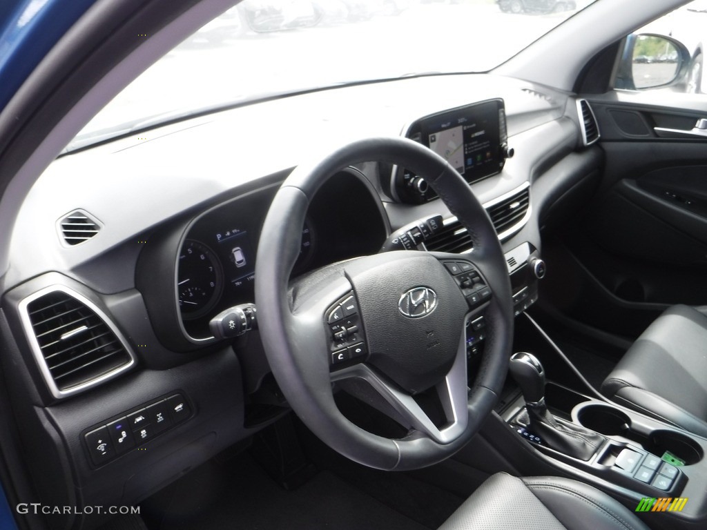 2020 Hyundai Tucson Ultimate AWD Black Dashboard Photo #142080412