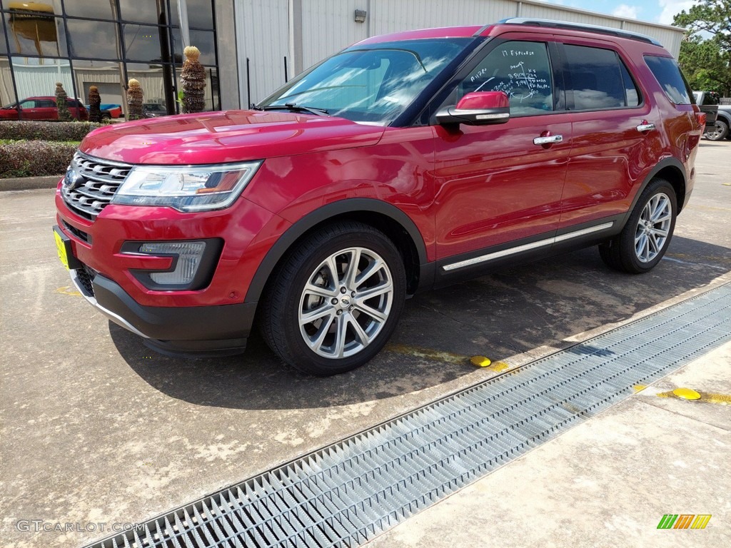 2017 Explorer Limited - Ruby Red / Ebony Black photo #2