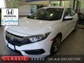 Taffeta White 2018 Honda Civic LX Sedan