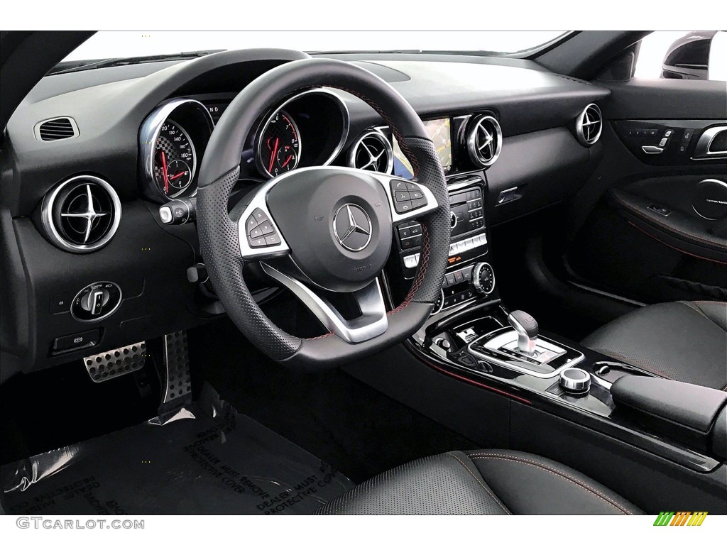 2019 Mercedes-Benz SLC 43 AMG Roadster Black Dashboard Photo #142092246