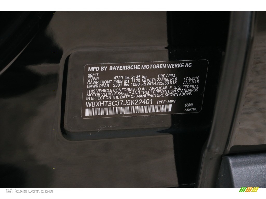 2018 X1 xDrive28i - Jet Black / Black photo #24