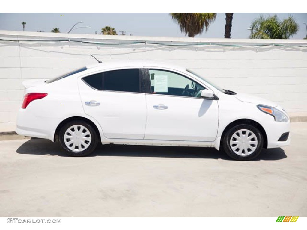 Fresh Powder 2016 Nissan Versa SV Sedan Exterior Photo #142093287