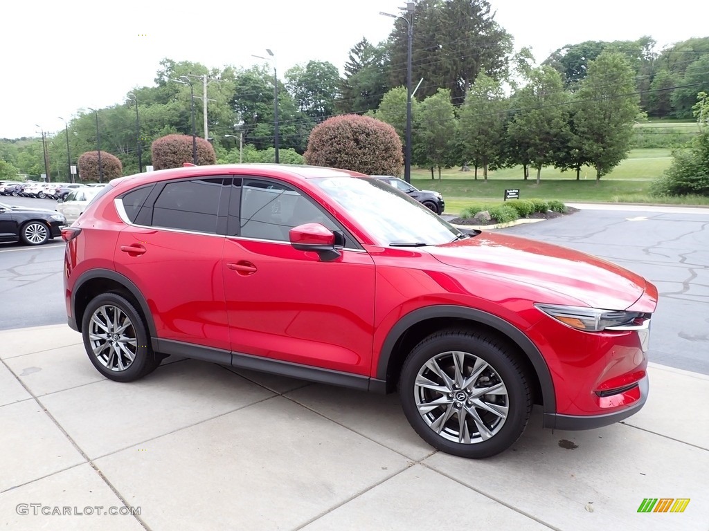 2019 CX-5 Signature AWD - Soul Red Crystal Metallic / Caturra Brown photo #7