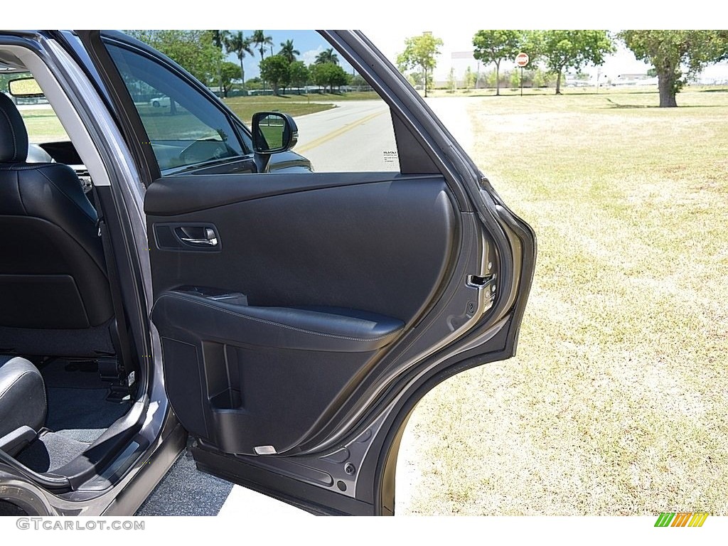 2013 Lexus RX 350 Black/Ebony Birds Eye Maple Door Panel Photo #142094510