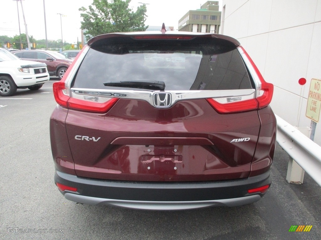 2017 CR-V EX AWD - Basque Red Pearl II / Gray photo #4