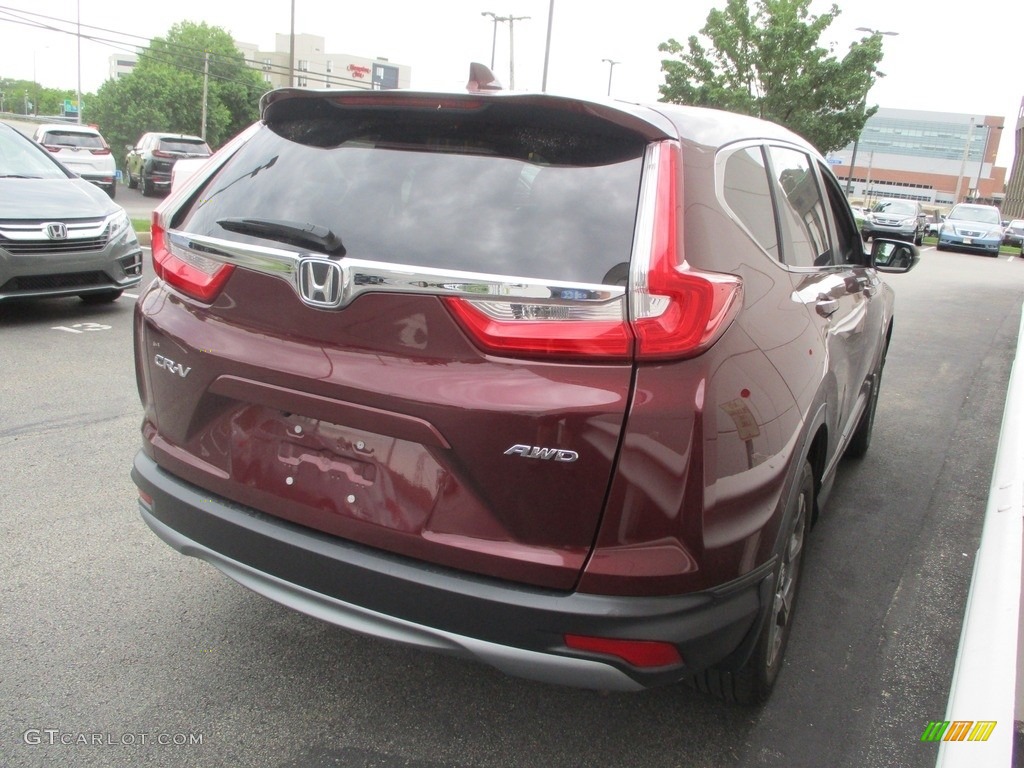 2017 CR-V EX AWD - Basque Red Pearl II / Gray photo #5