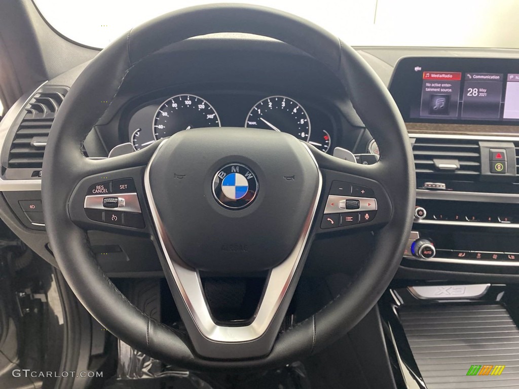 2020 X3 sDrive30i - Dark Graphite Metallic / Black photo #18