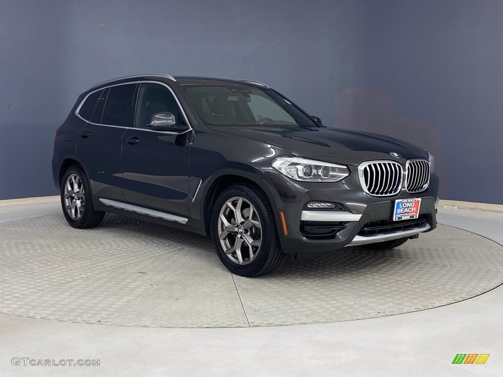 2020 X3 sDrive30i - Dark Graphite Metallic / Black photo #38