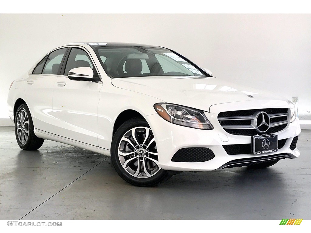 Polar White 2018 Mercedes-Benz C 300 4Matic Sedan Exterior Photo #142098794