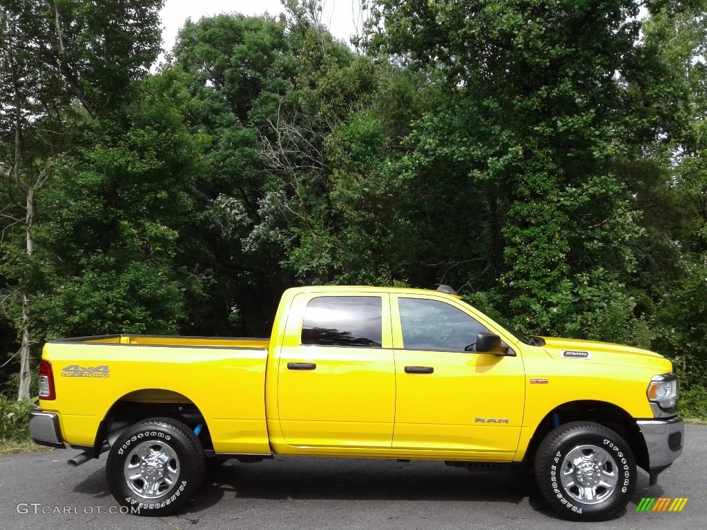 Detonator Yellow 2021 Ram 2500 Tradesman Crew Cab 4x4 Exterior Photo #142099326