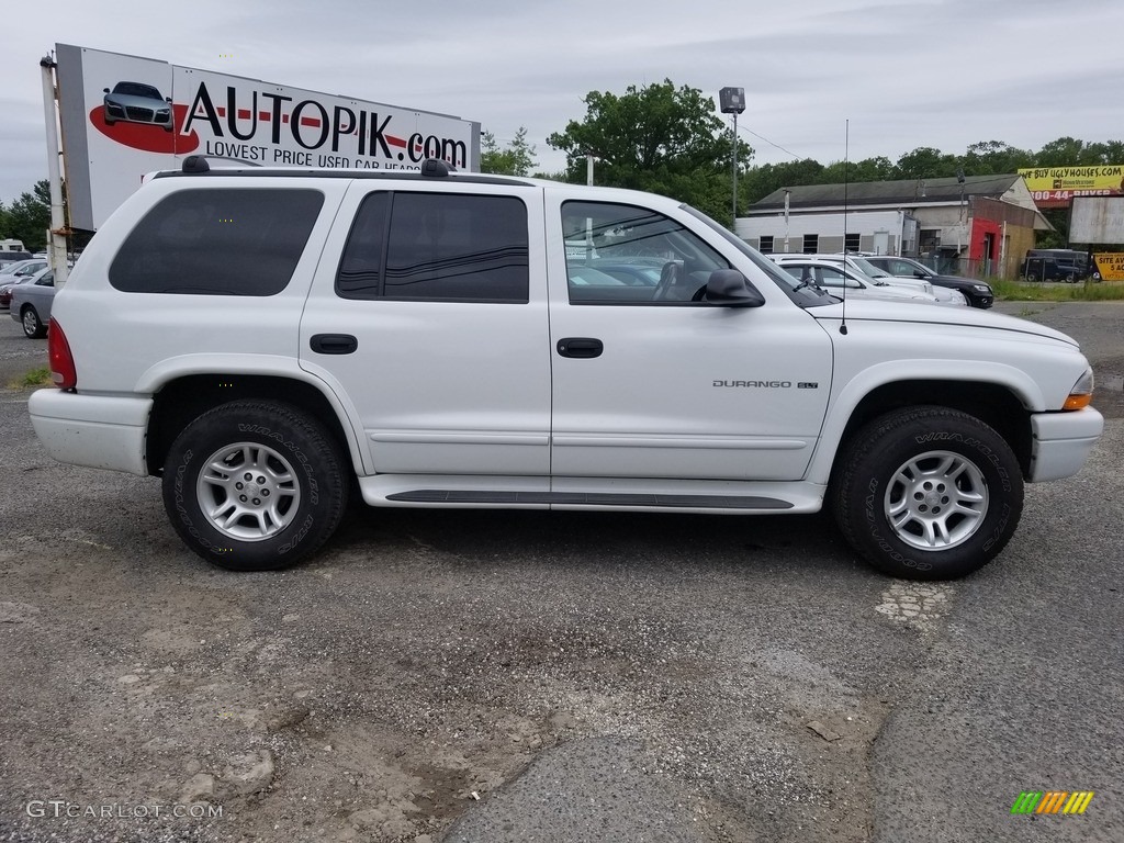 2001 Durango SLT 4x4 - Bright White / Dark Slate Gray/Taupe photo #3