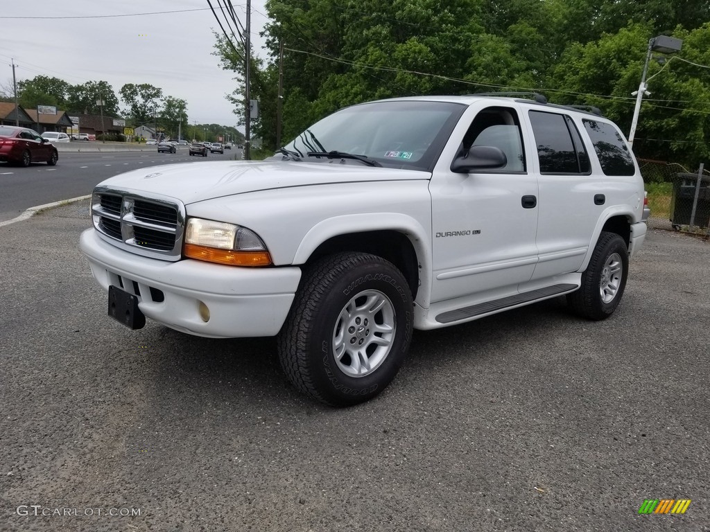 2001 Durango SLT 4x4 - Bright White / Dark Slate Gray/Taupe photo #7