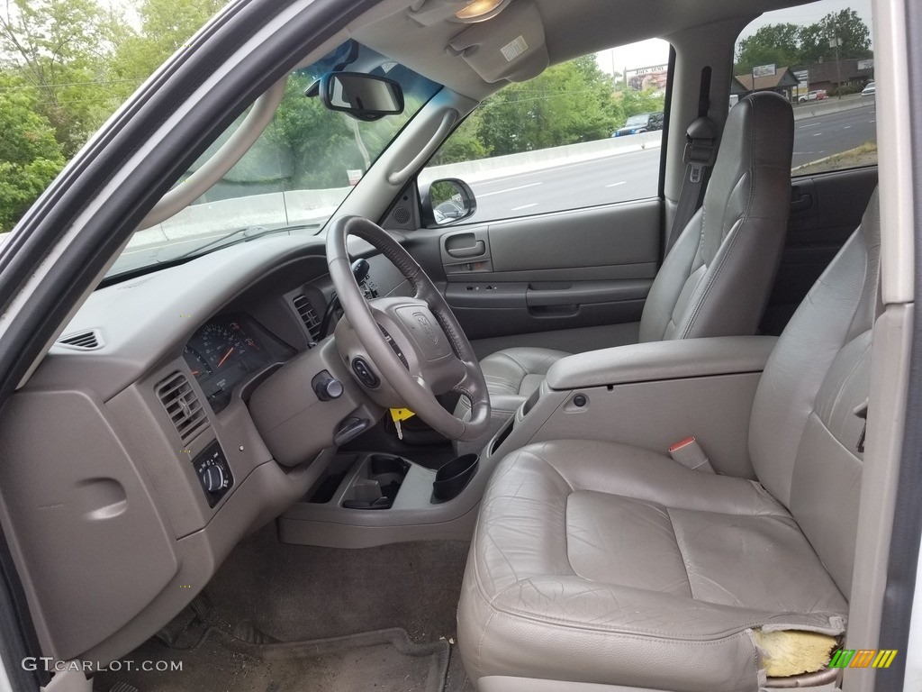 2001 Durango SLT 4x4 - Bright White / Dark Slate Gray/Taupe photo #9