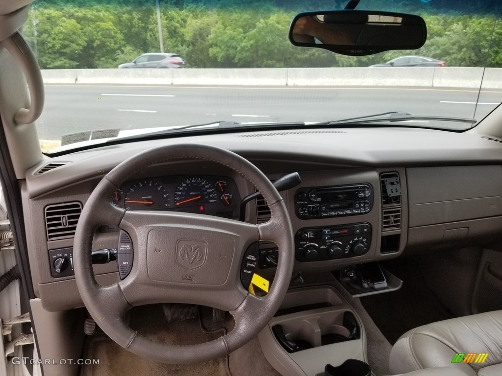 2001 Durango SLT 4x4 - Bright White / Dark Slate Gray/Taupe photo #10