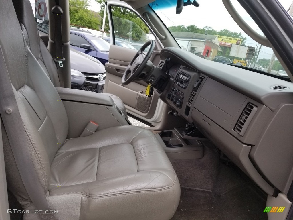 2001 Durango SLT 4x4 - Bright White / Dark Slate Gray/Taupe photo #14