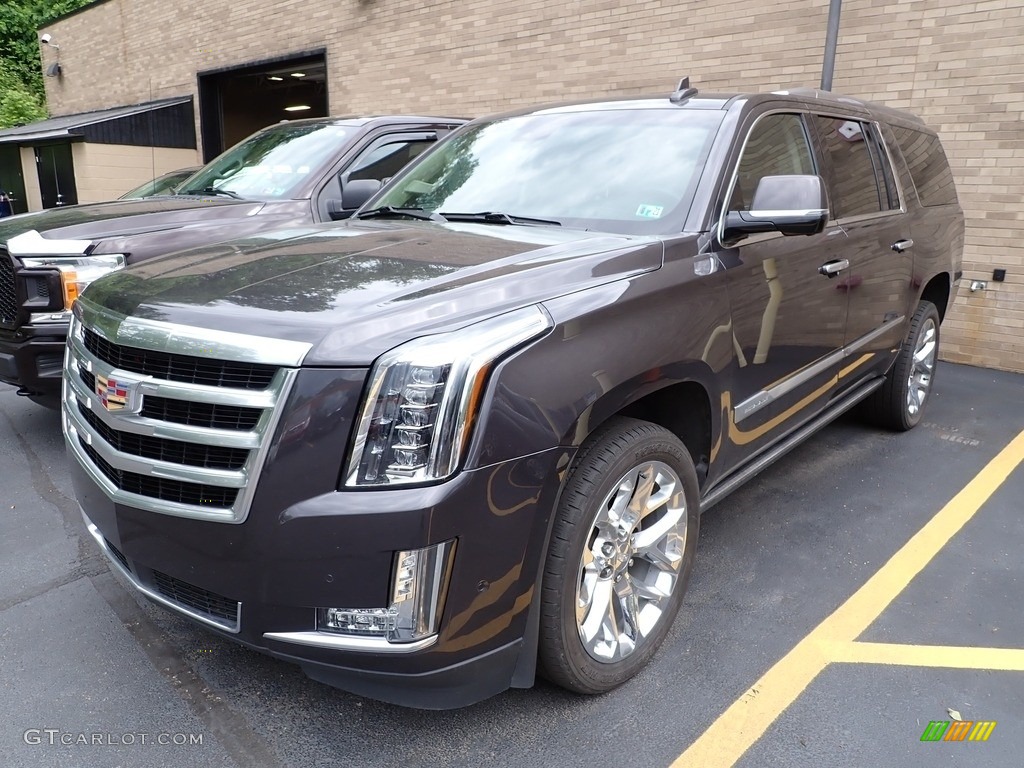2018 Escalade ESV Premium Luxury 4WD - Dark Granite Metallic / Kona Brown/Jet Black photo #1