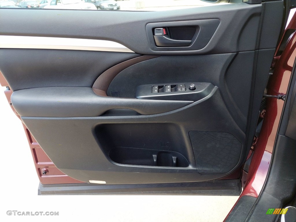 2016 Toyota Highlander LE Black Door Panel Photo #142104104
