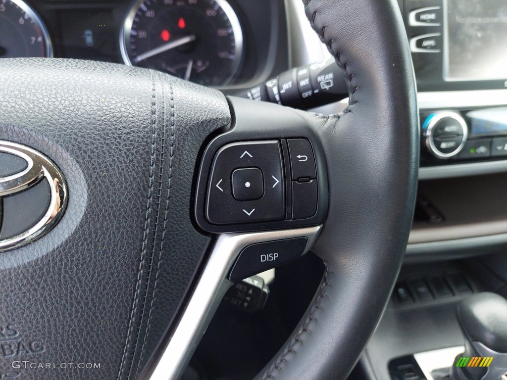2016 Toyota Highlander LE Black Steering Wheel Photo #142104116