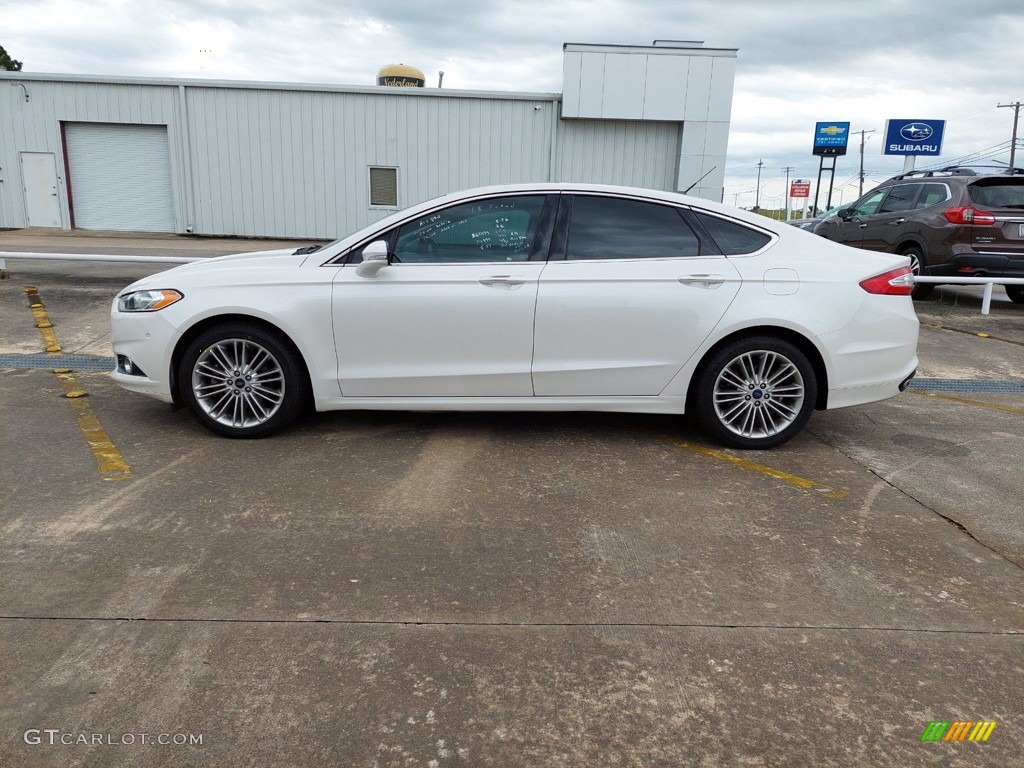 2015 Fusion SE - Oxford White / Charcoal Black photo #4