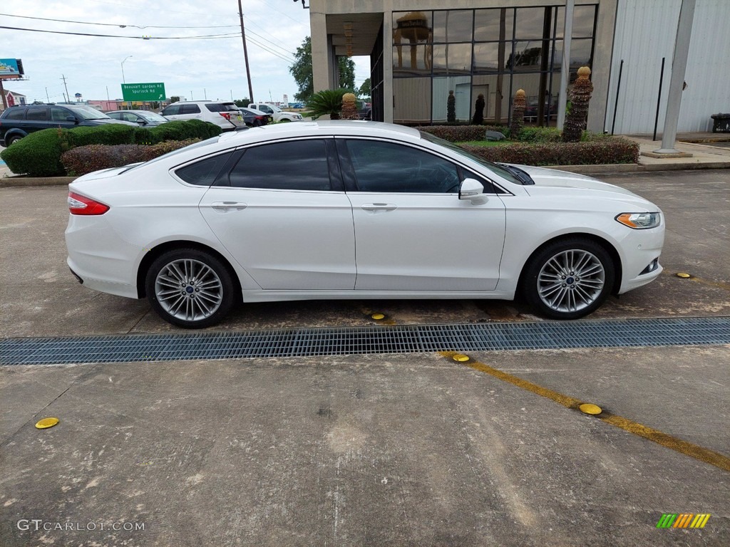 2015 Fusion SE - Oxford White / Charcoal Black photo #9