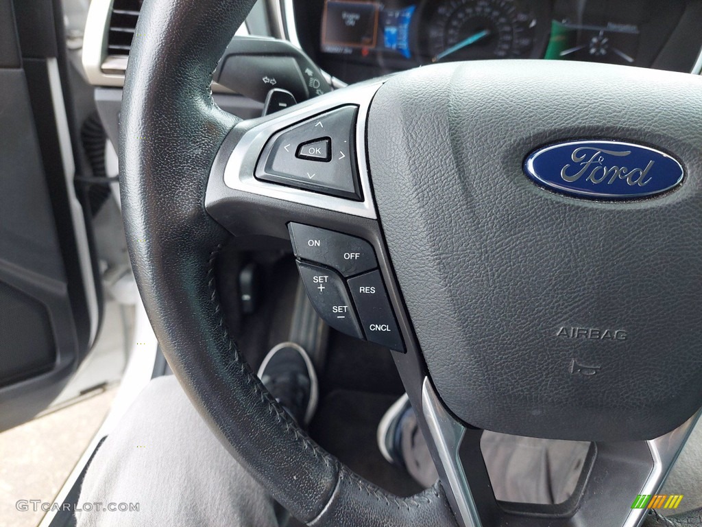 2015 Fusion SE - Oxford White / Charcoal Black photo #13