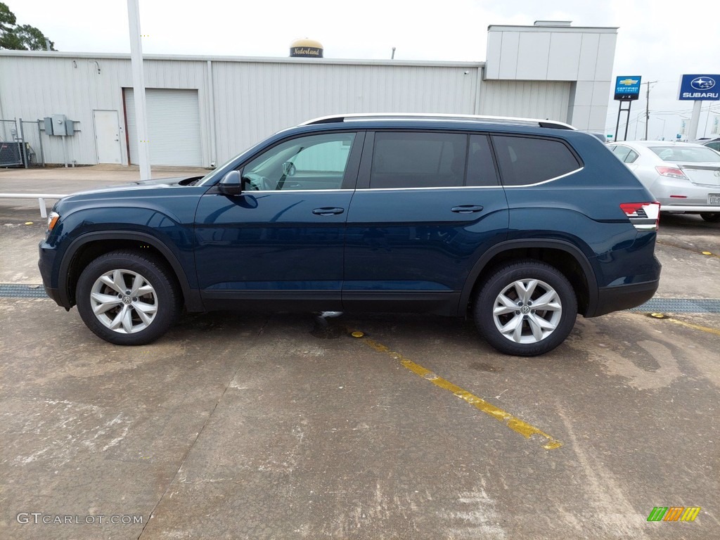 Tourmaline Blue Metallic 2018 Volkswagen Atlas SE Exterior Photo #142104485
