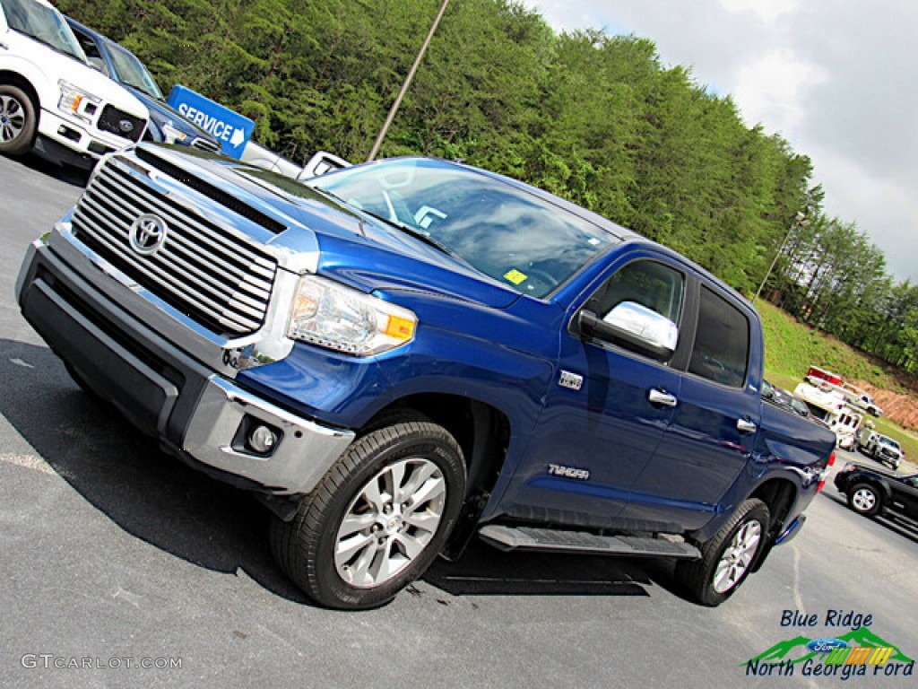 2015 Tundra Limited CrewMax 4x4 - Blue Ribbon Metallic / Black photo #27