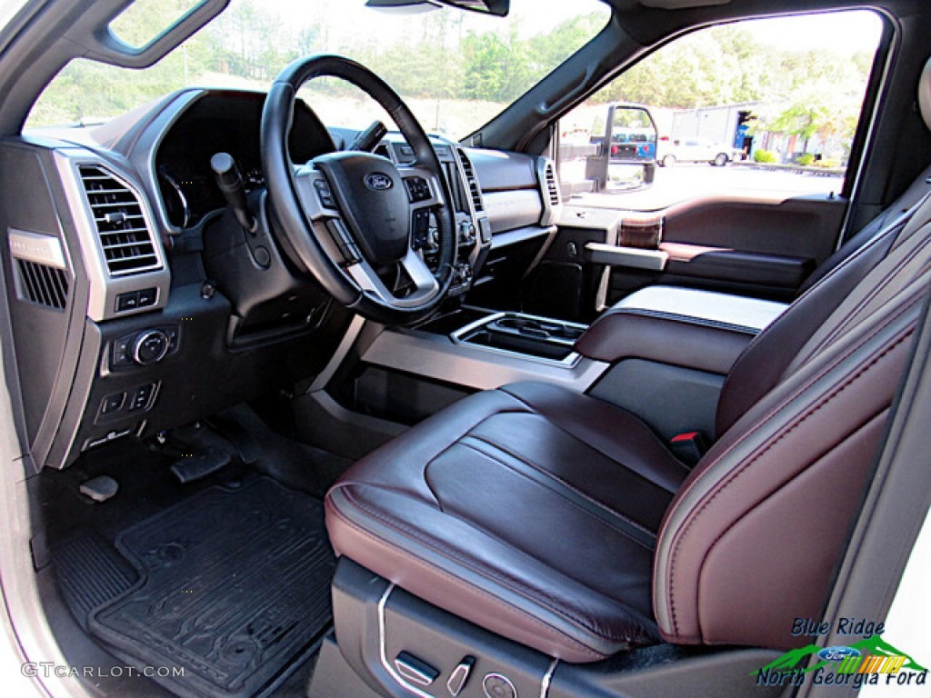 2017 F450 Super Duty Platinum Crew Cab 4x4 - White Platinum / Black/Brunello photo #13