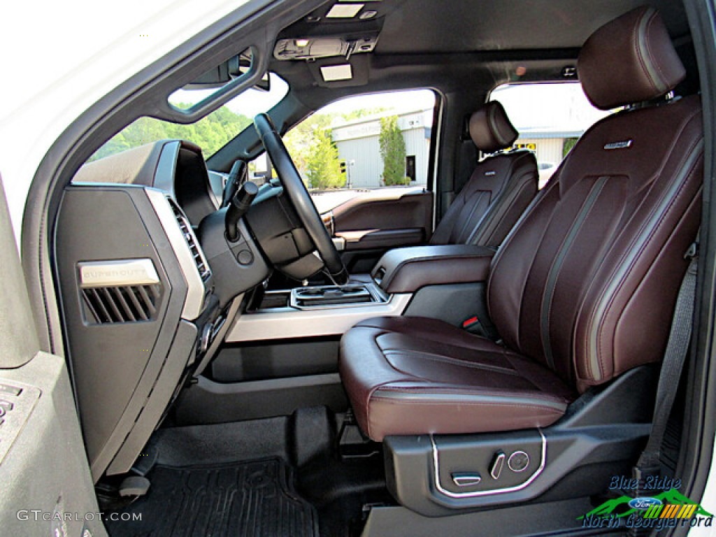 2017 F450 Super Duty Platinum Crew Cab 4x4 - White Platinum / Black/Brunello photo #14