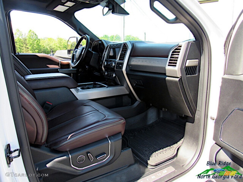 2017 F450 Super Duty Platinum Crew Cab 4x4 - White Platinum / Black/Brunello photo #15
