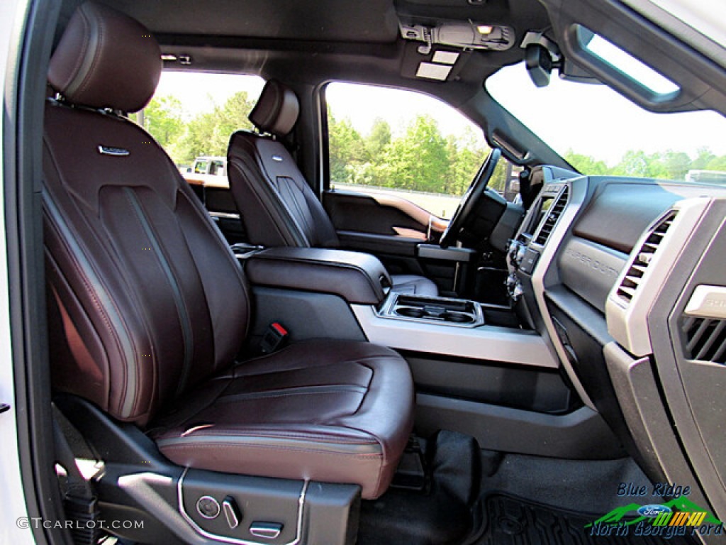 2017 F450 Super Duty Platinum Crew Cab 4x4 - White Platinum / Black/Brunello photo #16
