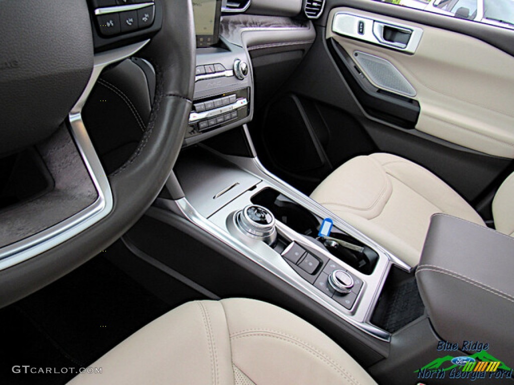 2020 Explorer Platinum 4WD - Star White Metallic Tri-Coat / Sandstone photo #28